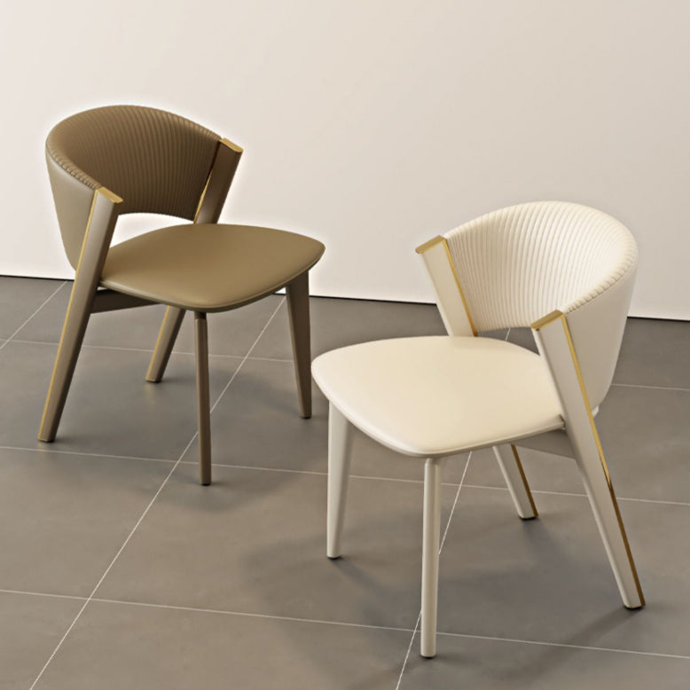 Scandinavian Sector PU Steel Dining Chair