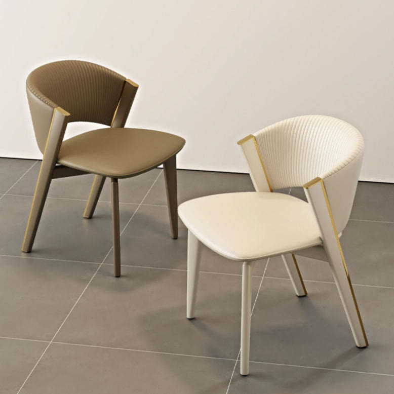Scandinavian Sector PU Steel Dining Chair
