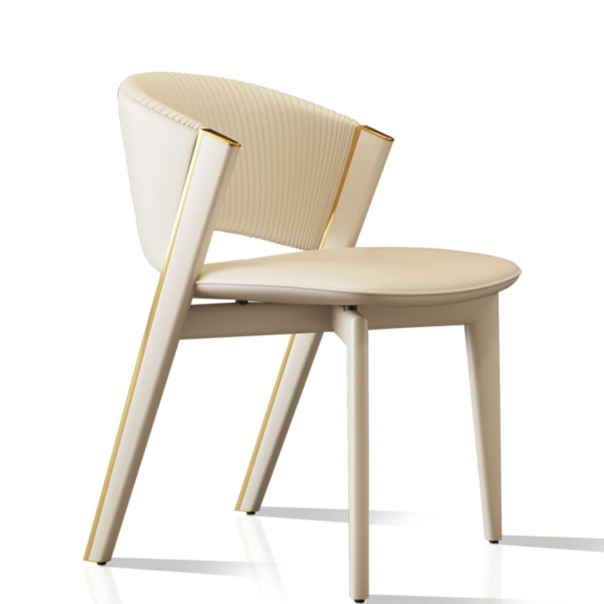 Scandinavian Sector PU Steel Dining Chair
