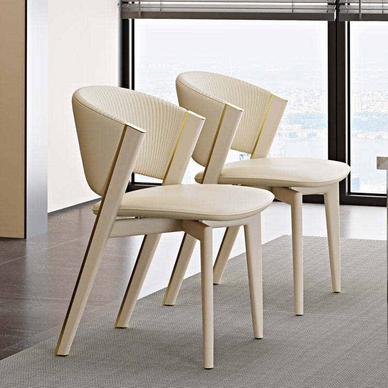 Nordic sector dining chairs & benches in steel — White