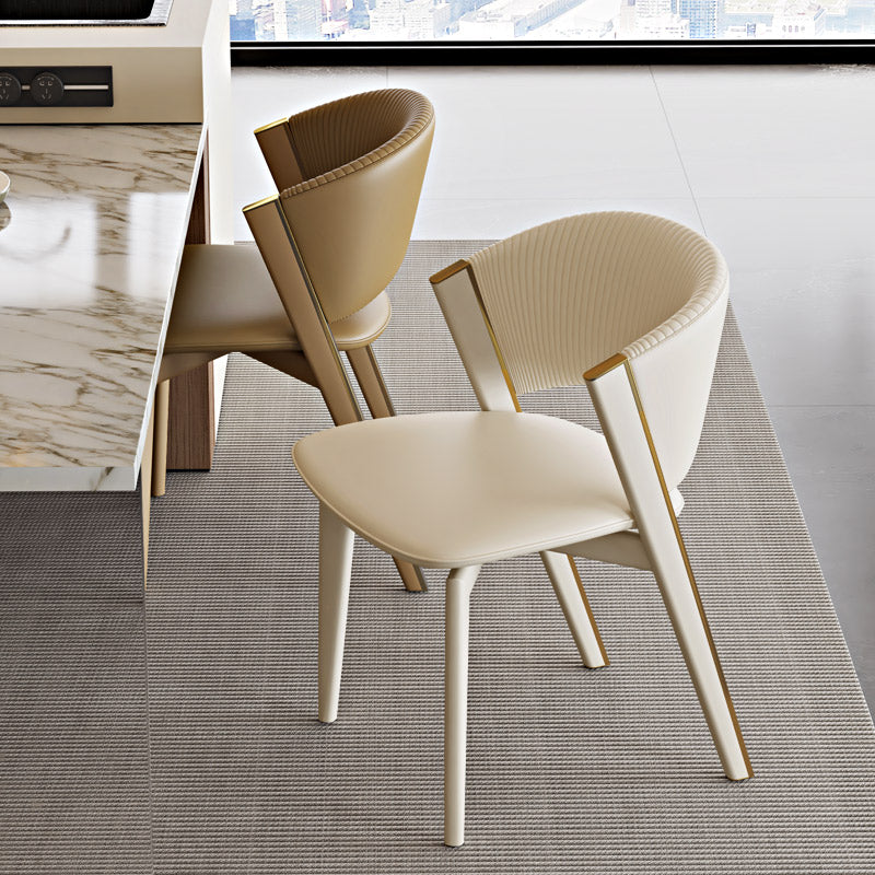 Scandinavian Sector PU Steel Dining Chair