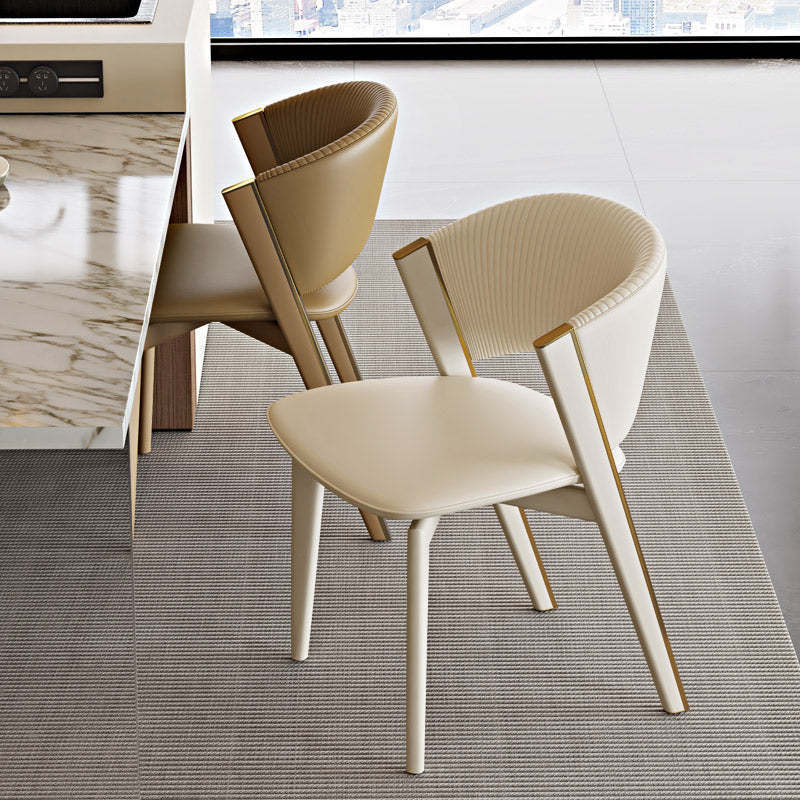 Scandinavian Sector PU Steel Dining Chair