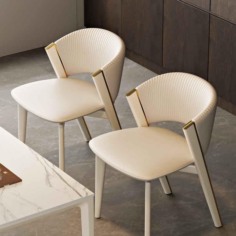 Scandinavian Sector PU Steel Dining Chair