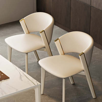 Scandinavian Sector PU Steel Dining Chair