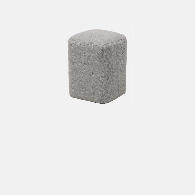 Nordic Lambswool Wood Splicing Footstool