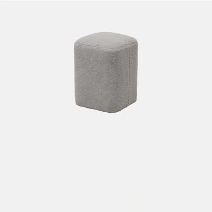 Nordic Lambswool Wood Splicing Footstool