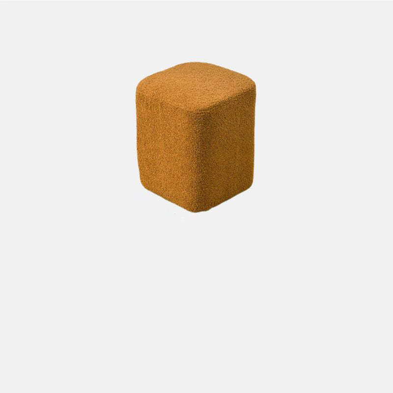 Nordic Lambswool Wood Splicing Footstool