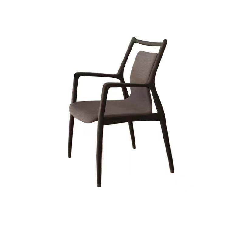 Nordic Ink Painting Fabric Ash Dining Chair