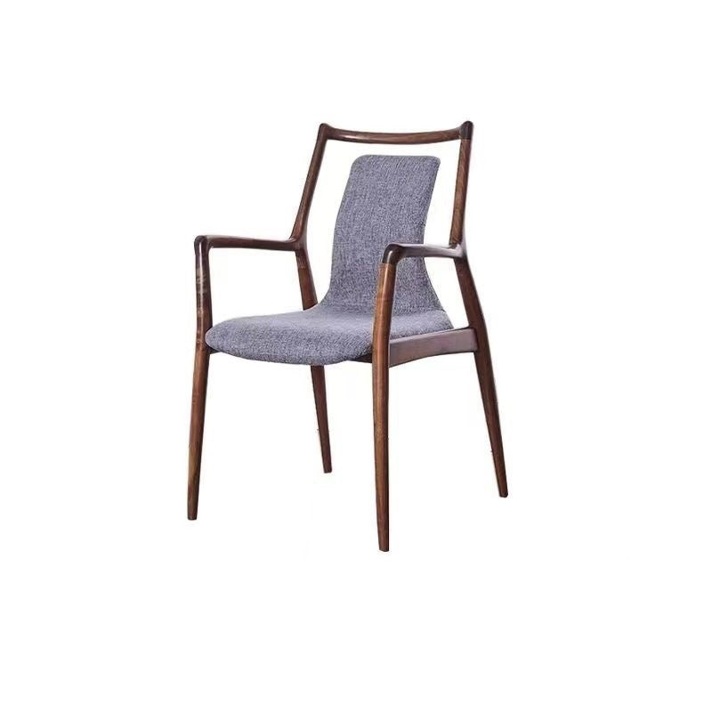 Nordic Ink Painting Fabric Ash Dining Chair