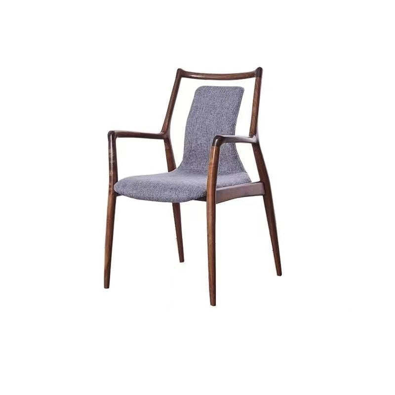 Nordic Ink Painting Fabric Ash Dining Chair