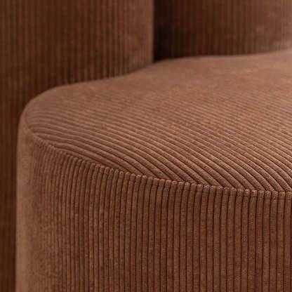 Nordic Rabbit Ears Corduroy Wood Vanity Stool