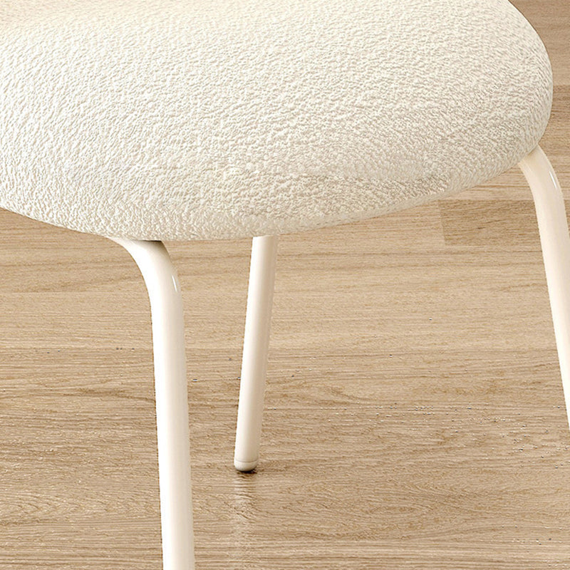 Nordic Bear Paw Swivel Lambswool Vanity Stool — Rotatable / Gray