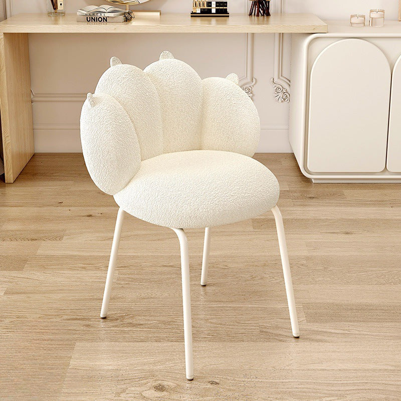 Nordic Bear Paw Swivel Lambswool Vanity Stool