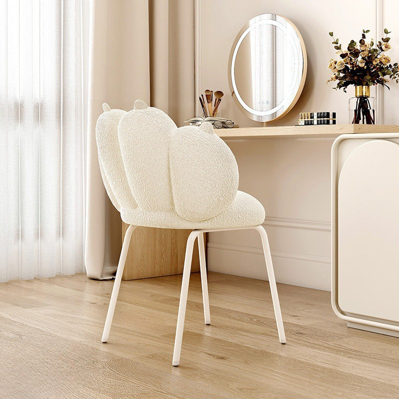 Nordic Bear Paw Swivel Lambswool Vanity Stool