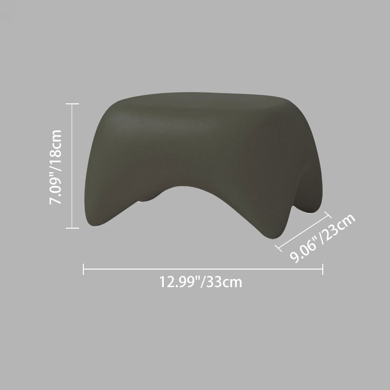 Nordic Trapezoid Kids Low Stool — Yellow