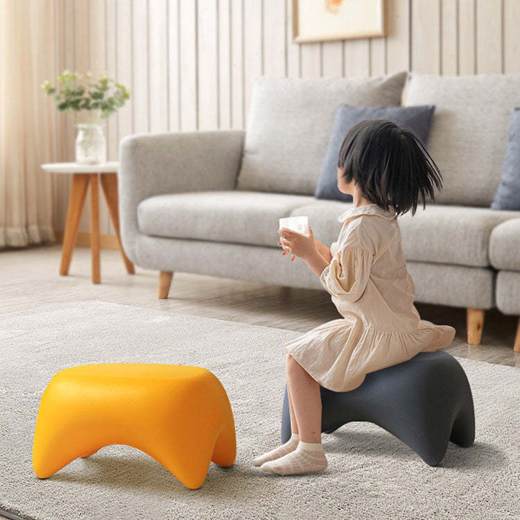 Nordic Trapezoid Kids Low Stool