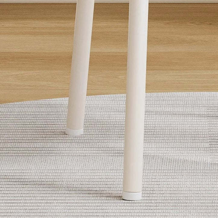 Nordic Cream Flower Cloud Iron Leather Stool