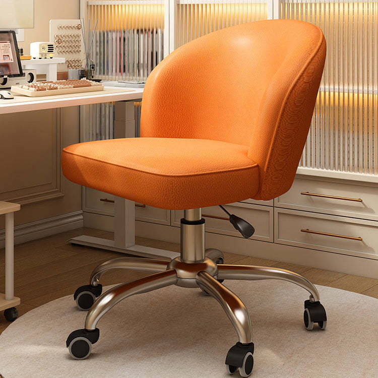 Nordic Leather Plastic Swivel Desk Chair