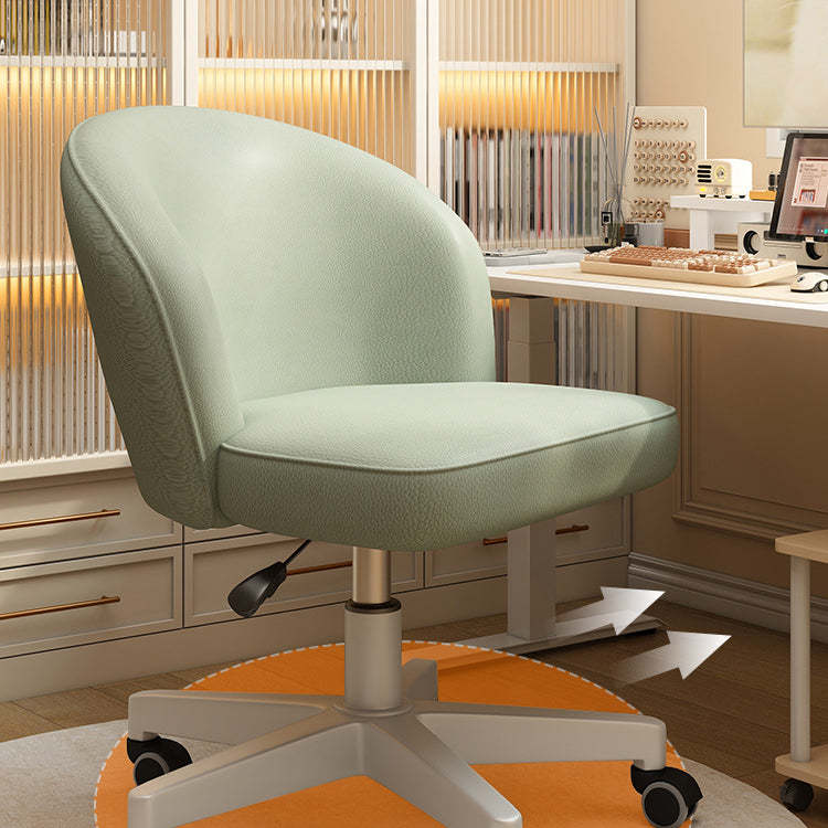 Nordic Leather Plastic Swivel Desk Chair
