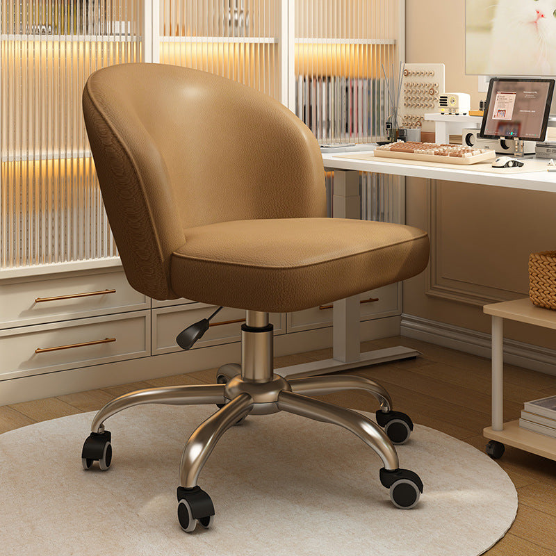 Nordic Leather Plastic Swivel Desk Chair