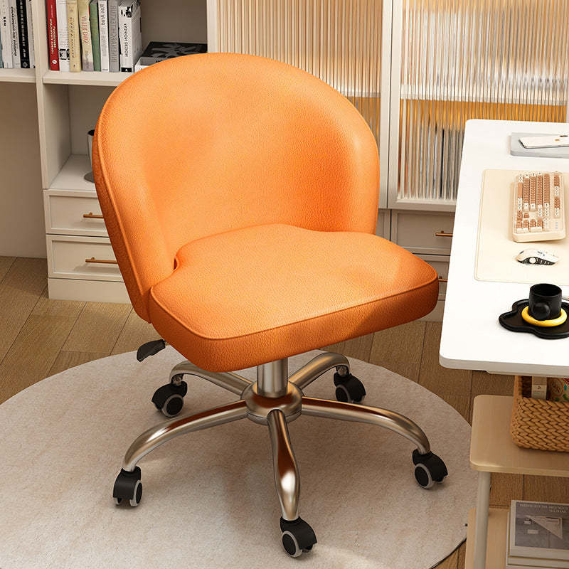 Nordic Leather Plastic Swivel Desk Chair