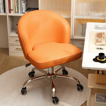 Nordic Leather Plastic Swivel Desk Chair