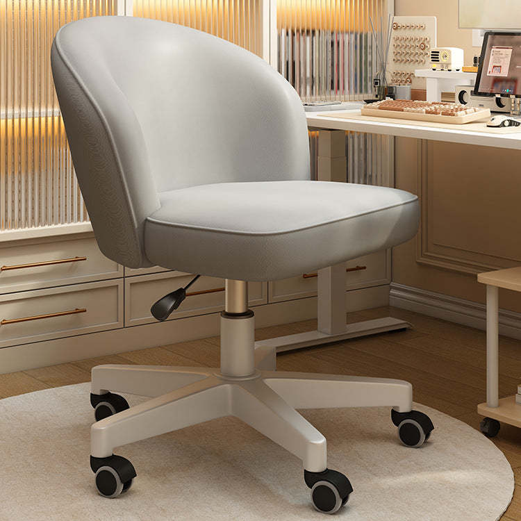 Nordic Leather Plastic Swivel Desk Chair