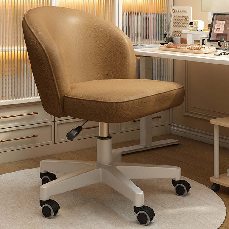 Nordic Leather Plastic Swivel Desk Chair