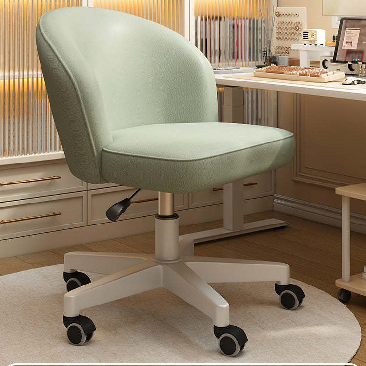 Nordic Leather Plastic Swivel Desk Chair