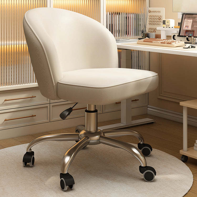 Nordic Leather Plastic Swivel Desk Chair