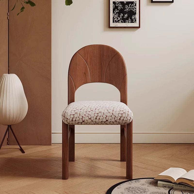 French Arc Jacquard Ash Dining Chair
