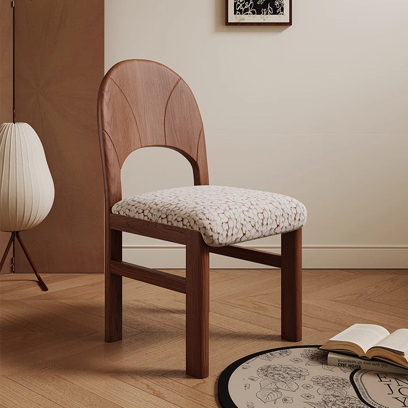French Arc Jacquard Ash Dining Chair