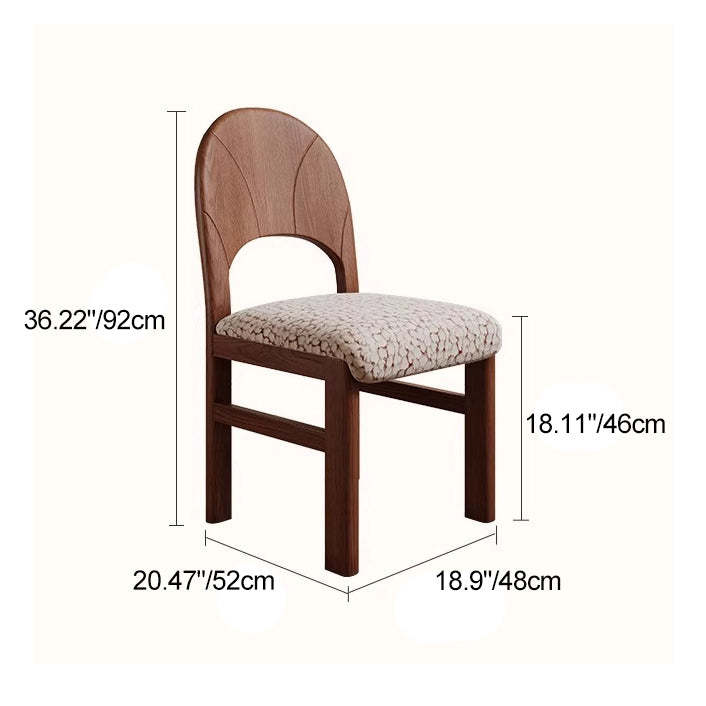 French Arc Jacquard Ash Dining Chair