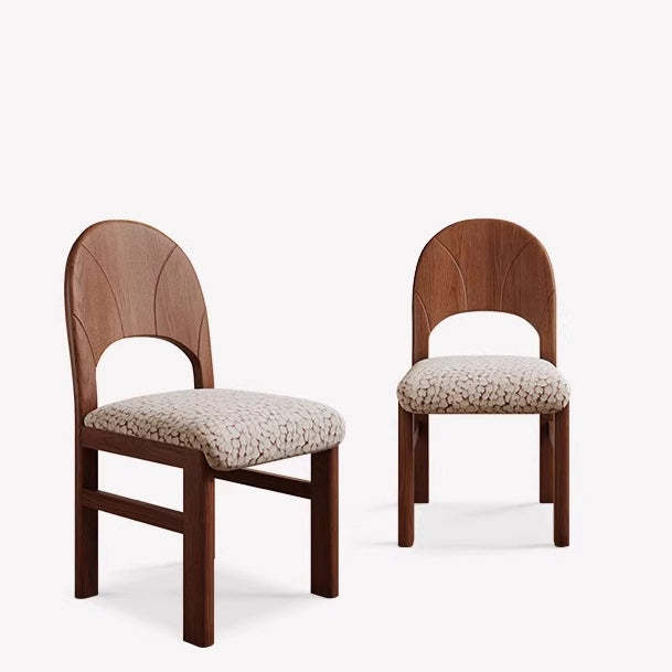 French Arc Jacquard Ash Dining Chair