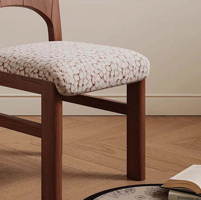 French Arc Jacquard Ash Dining Chair