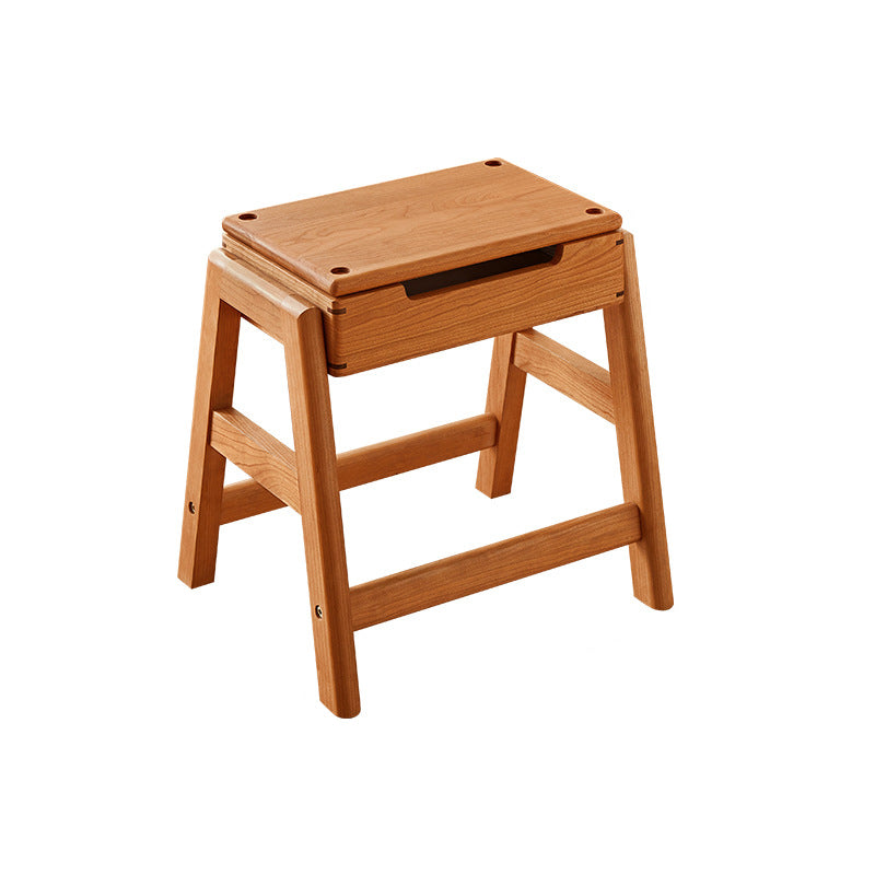 Japanese Cherry Wood Stackable Storage Dining Chair