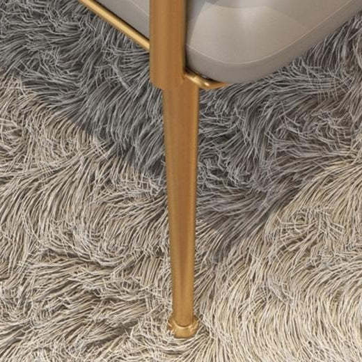 Nordic Iron Leather Square Accent Chair