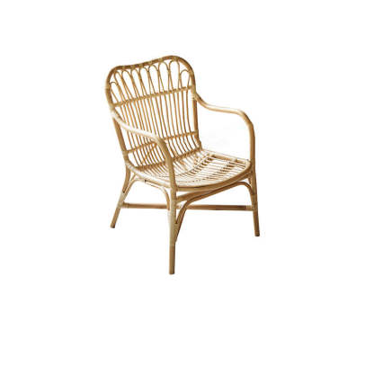 Boho Rattan Woven Ash Accent Chair