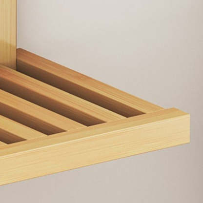 Contemporary Bamboo Wall-Mount Foldable Footstool
