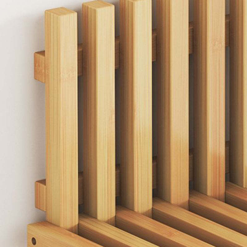 Contemporary Bamboo Wall-Mount Foldable Footstool