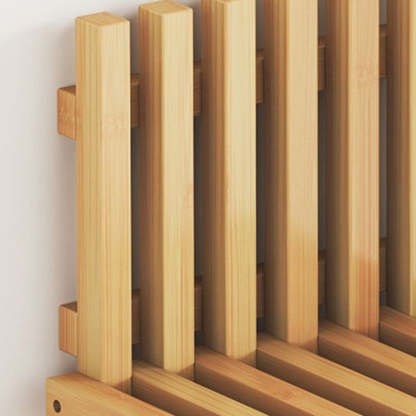 Contemporary Bamboo Wall-Mount Foldable Footstool