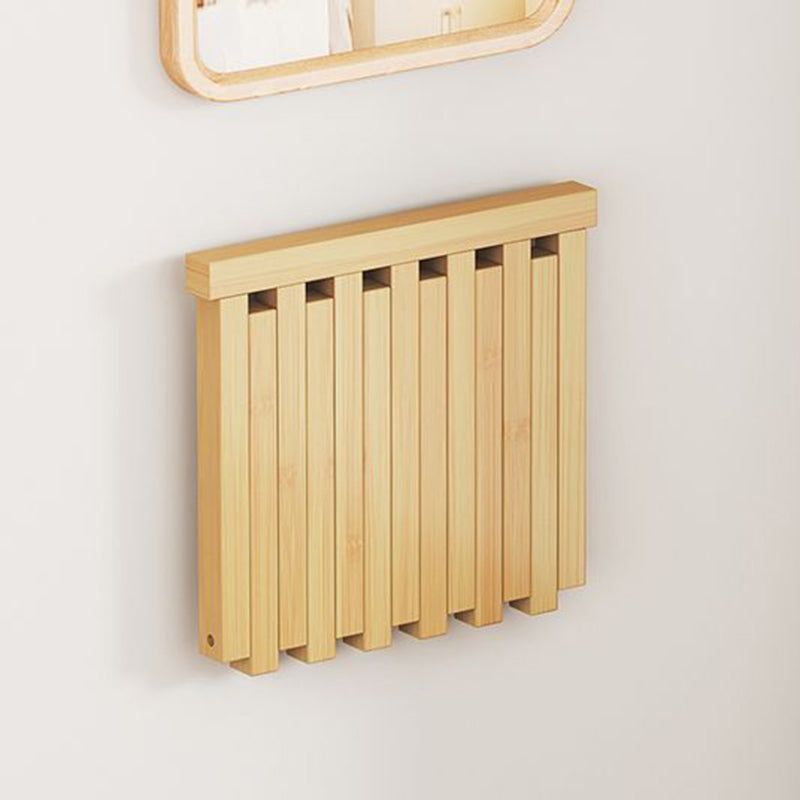 Contemporary Bamboo Wall-Mount Foldable Footstool