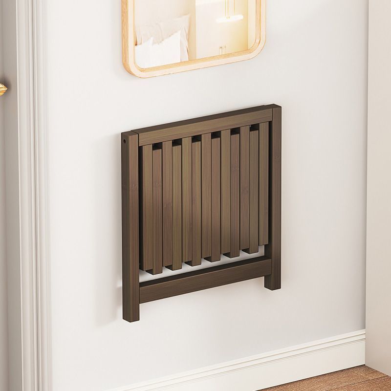 Contemporary Bamboo Wall-Mount Foldable Footstool