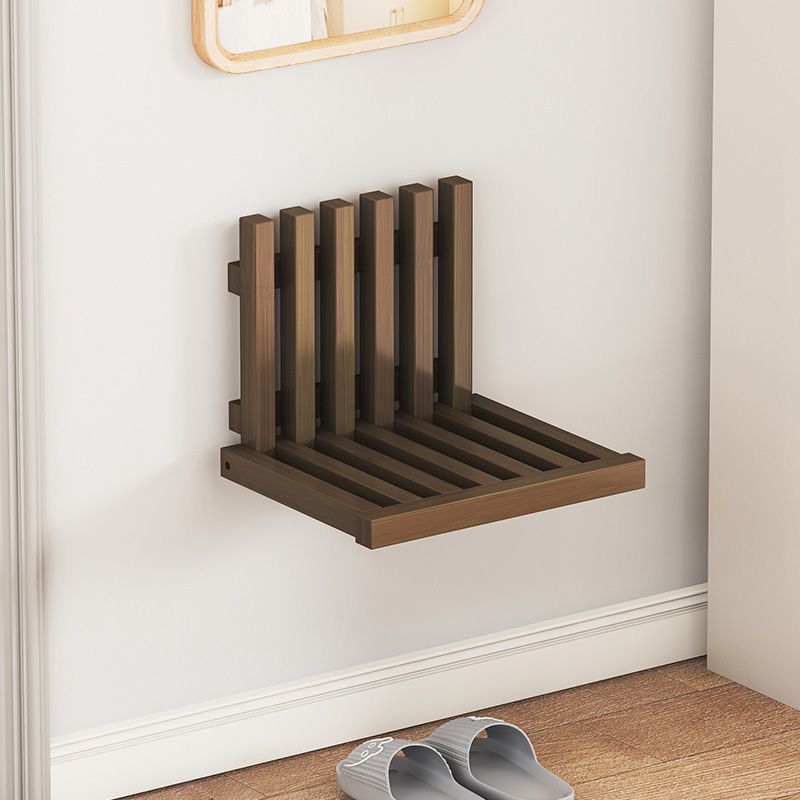 Contemporary Bamboo Wall-Mount Foldable Footstool