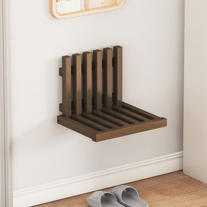 Contemporary Bamboo Wall-Mount Foldable Footstool