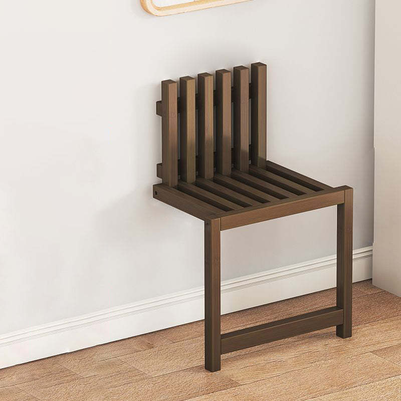 Contemporary Bamboo Wall-Mount Foldable Footstool