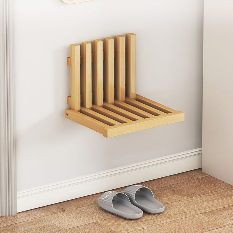 Contemporary Bamboo Wall-Mount Foldable Footstool