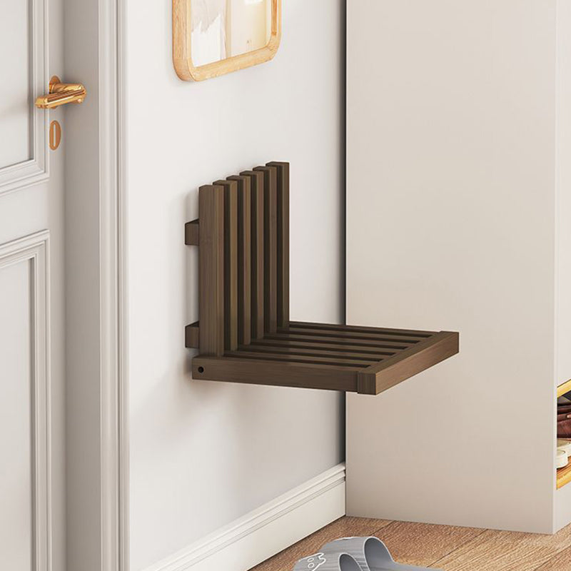 Contemporary Bamboo Wall-Mount Foldable Footstool
