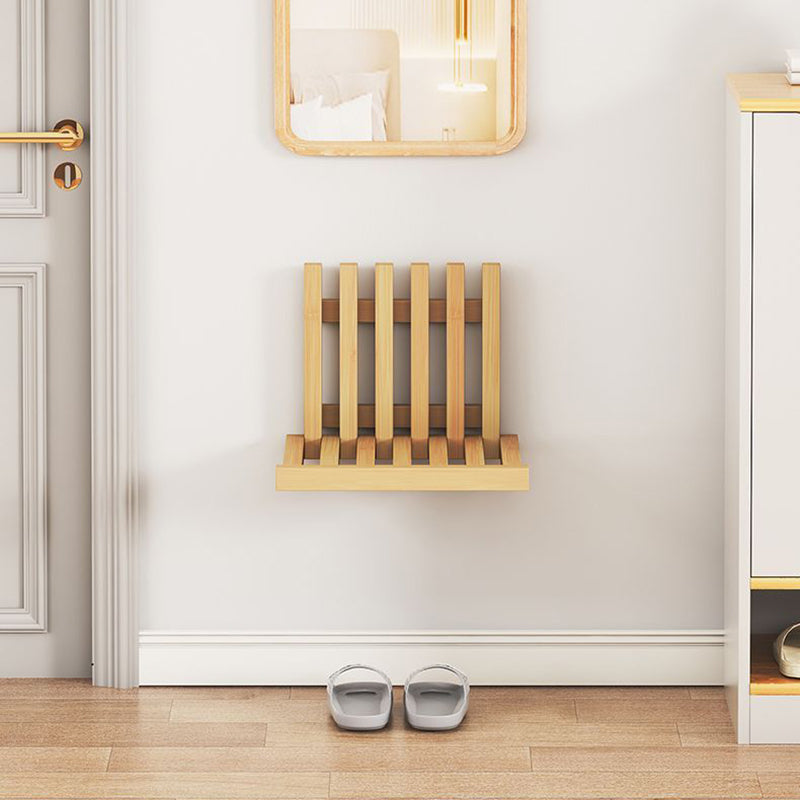Contemporary Bamboo Wall-Mount Foldable Footstool