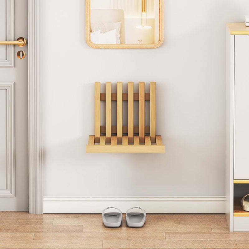 Contemporary Bamboo Wall-Mount Foldable Footstool